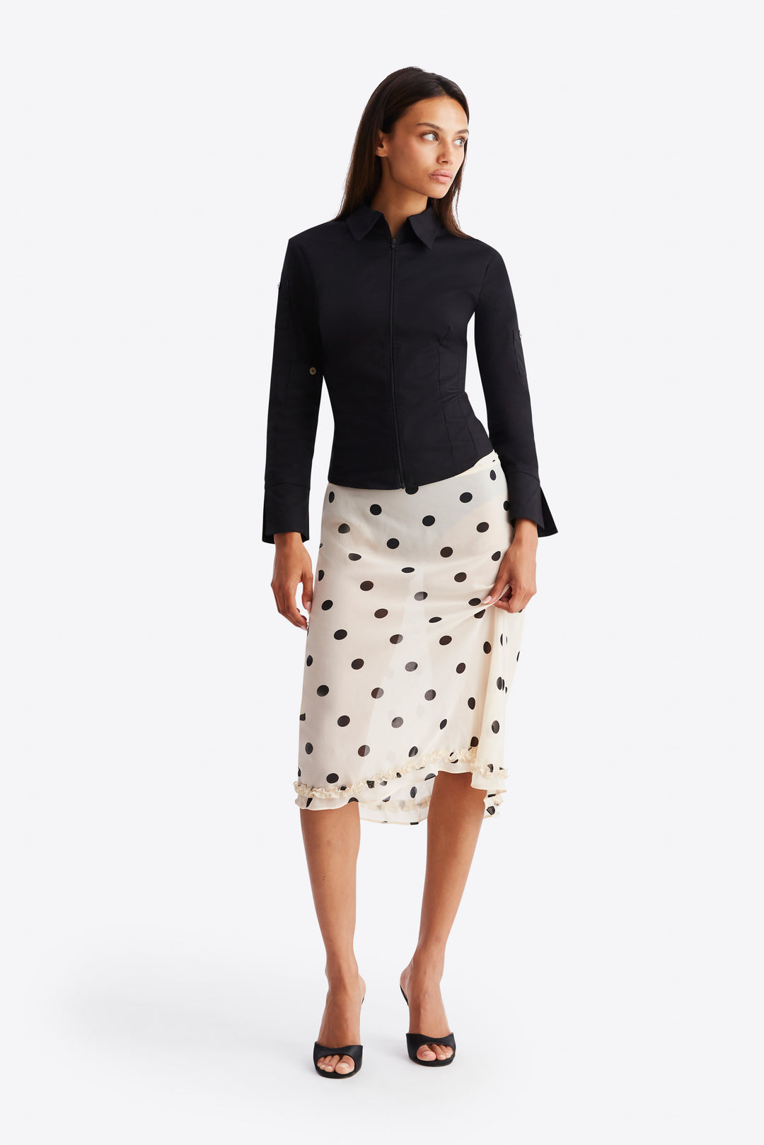 Meadow Skirt - Butter Polka Dot