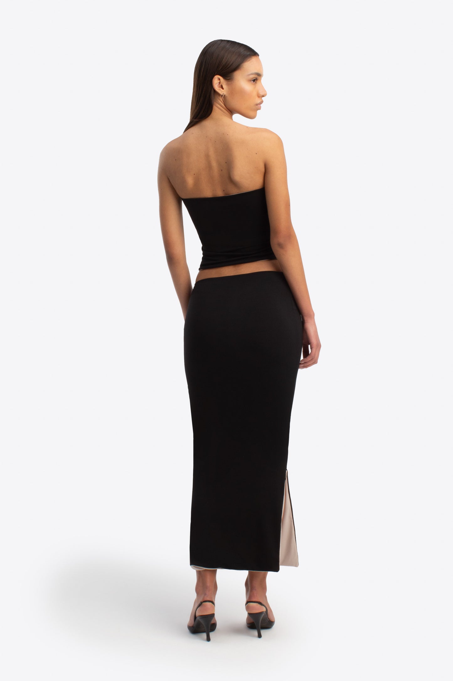 Nova Skirt - Black and Stone