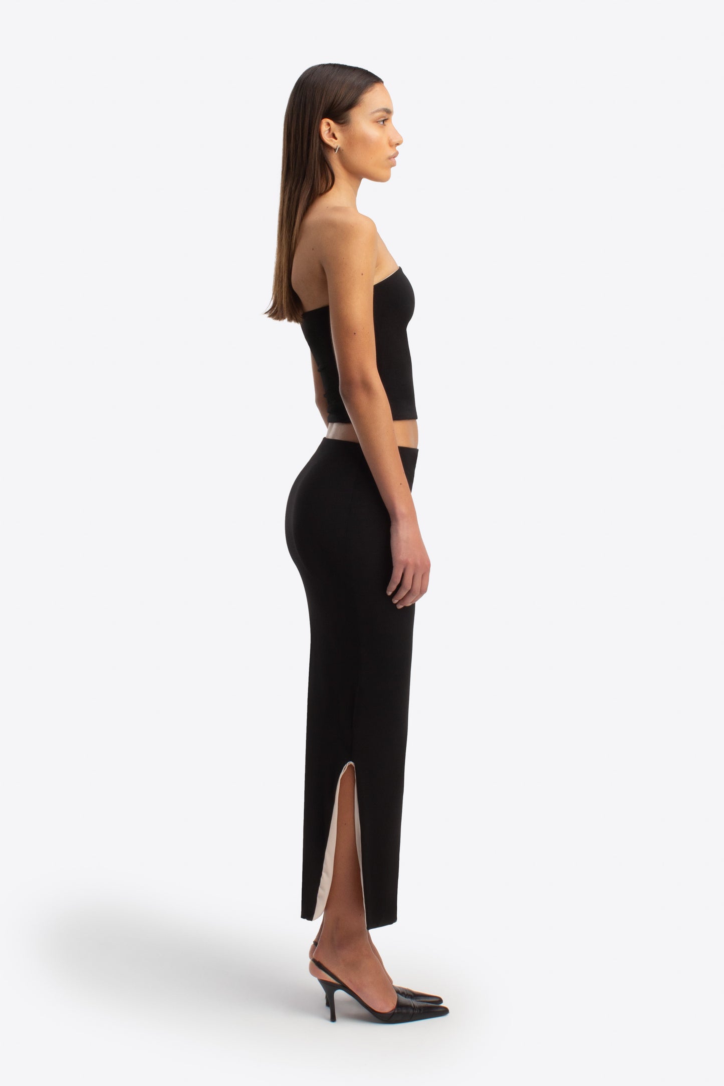 Nova Skirt - Black and Stone