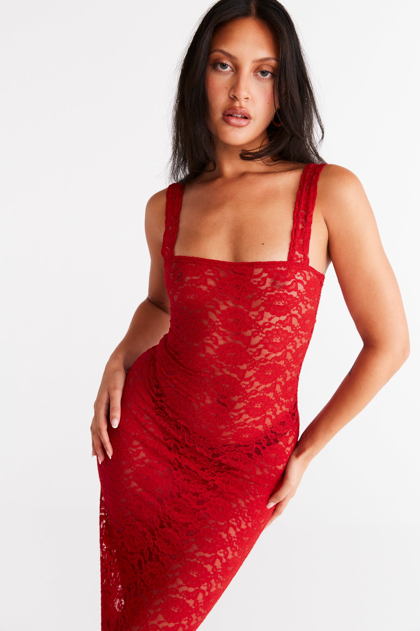 Roya Dress - Scarlet Red
