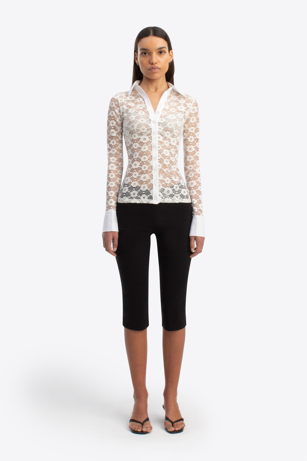 Sienna Shirt - Ivory Lace
