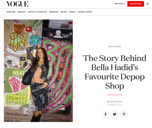 The Story Behind Bella Hadid’s Favourite Depop Shop