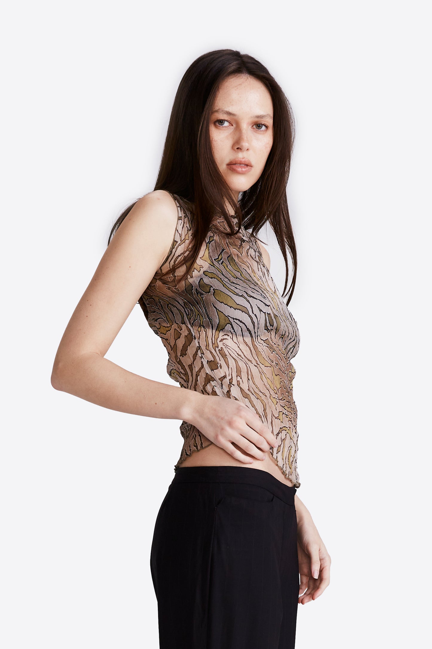Moya Top - Tiger Silk