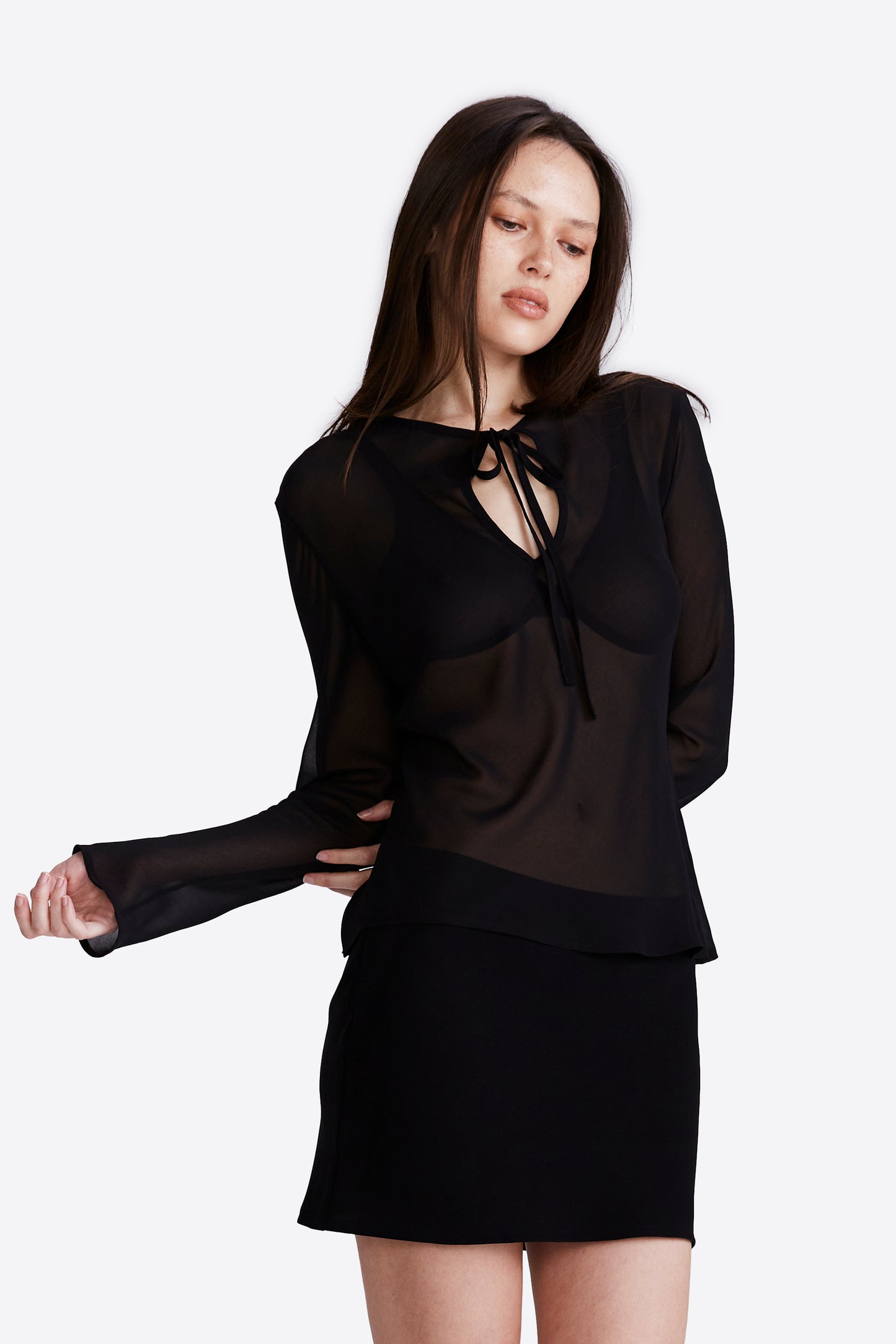 Saffron Top - Black