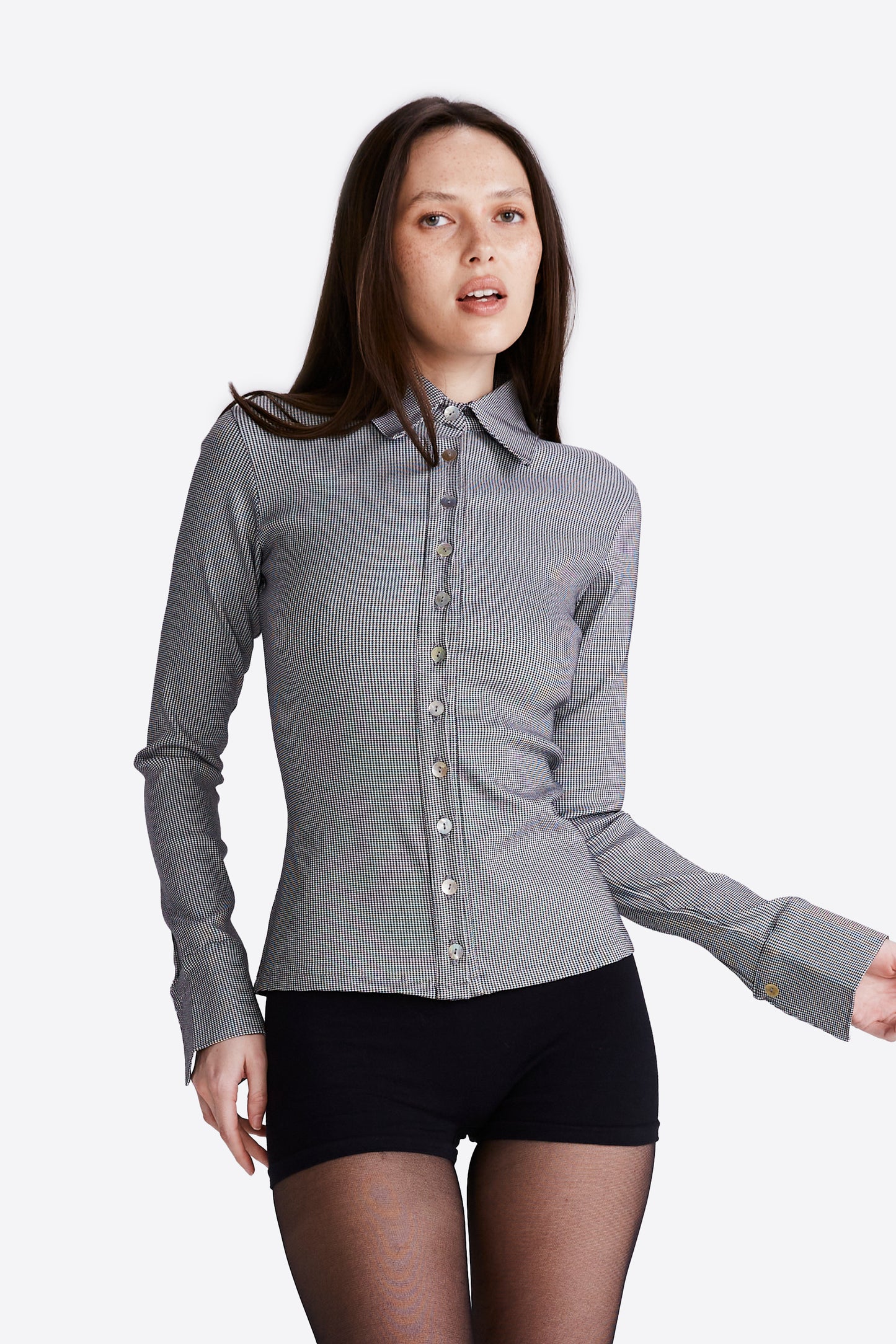 Sienna Shirt - Puppytooth