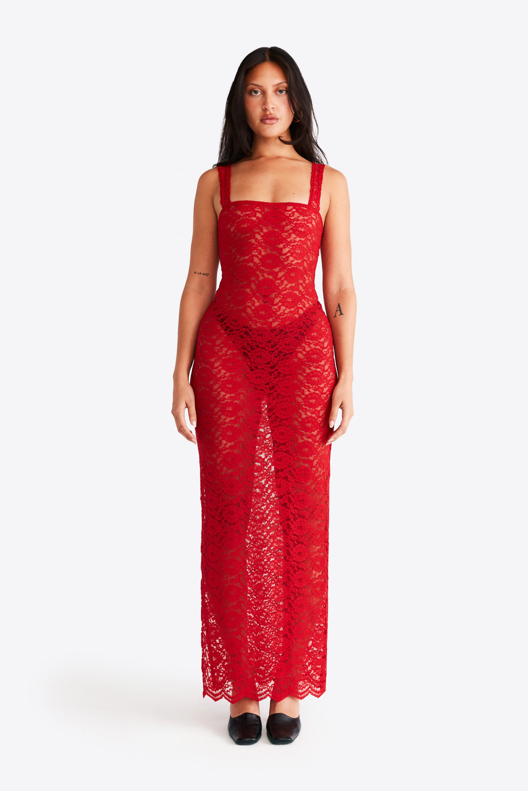 Roya Dress - Scarlet Red