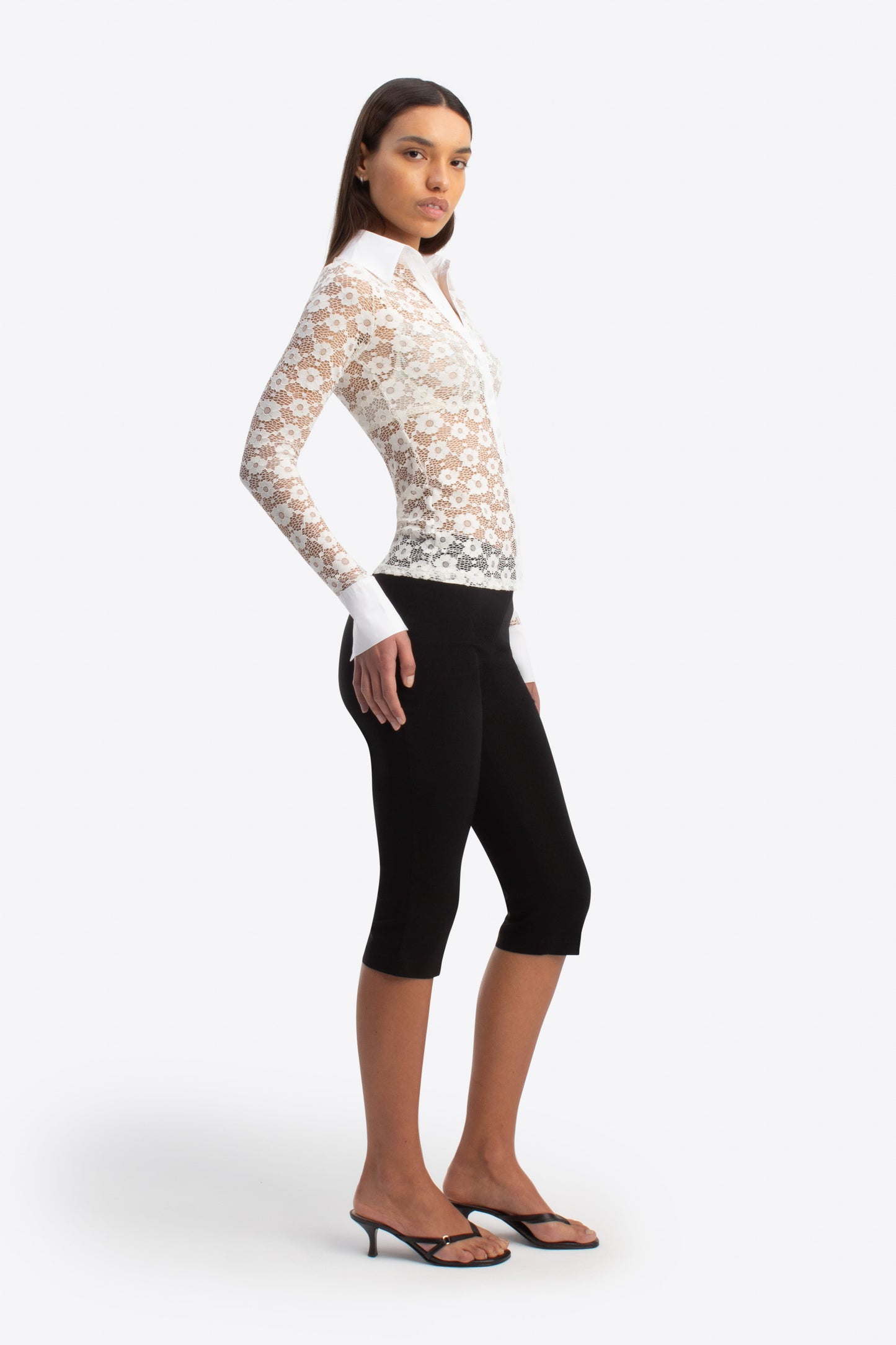Sienna Shirt - Ivory Lace