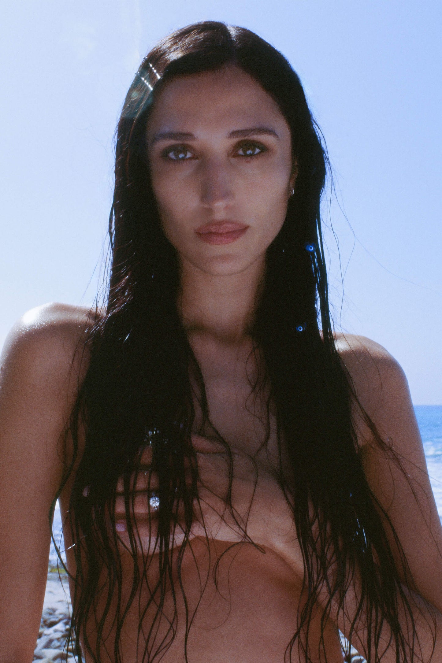 Evil Eye Bikini Top - Black Keyhole