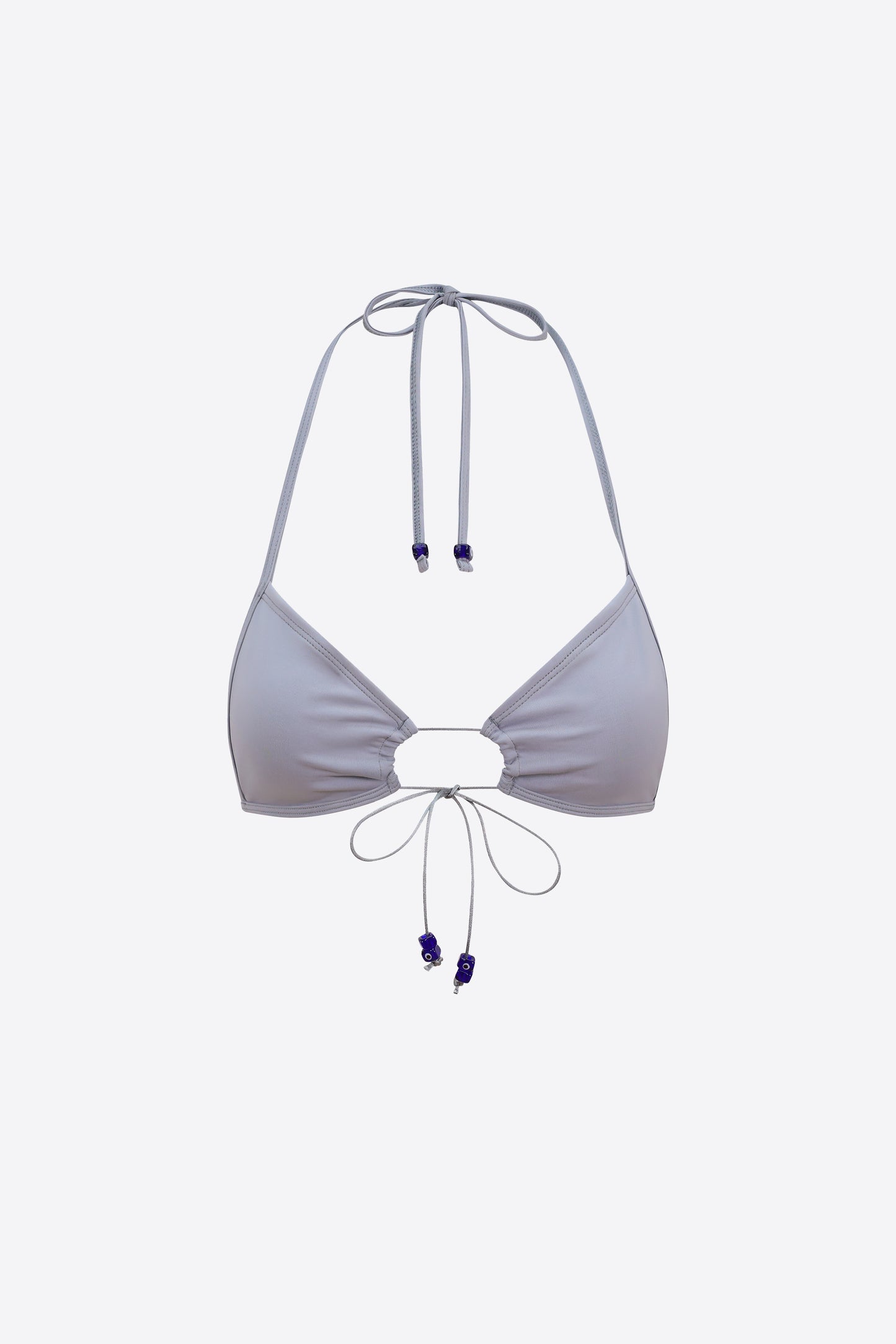 Evil Eye Bikini Top - Silver Keyhole