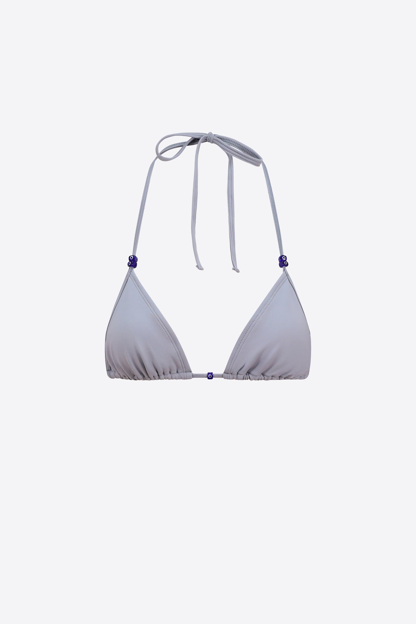 Evil Eye Bikini Top - Silver Triangle