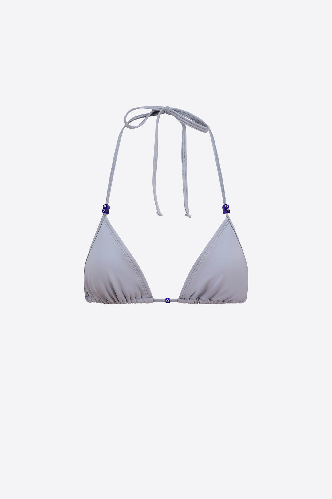 Evil Eye Bikini Top - Silver Triangle