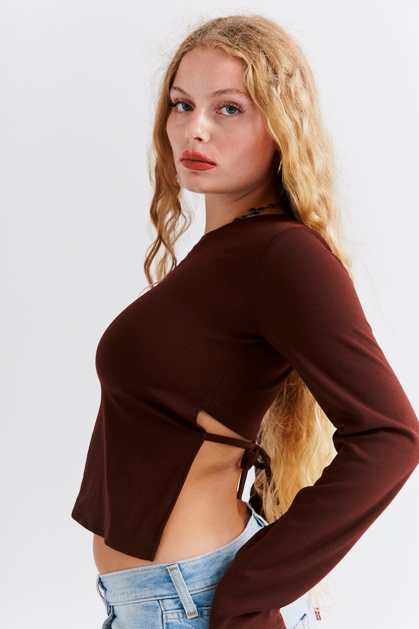 Long Sleeve Gina - Brown