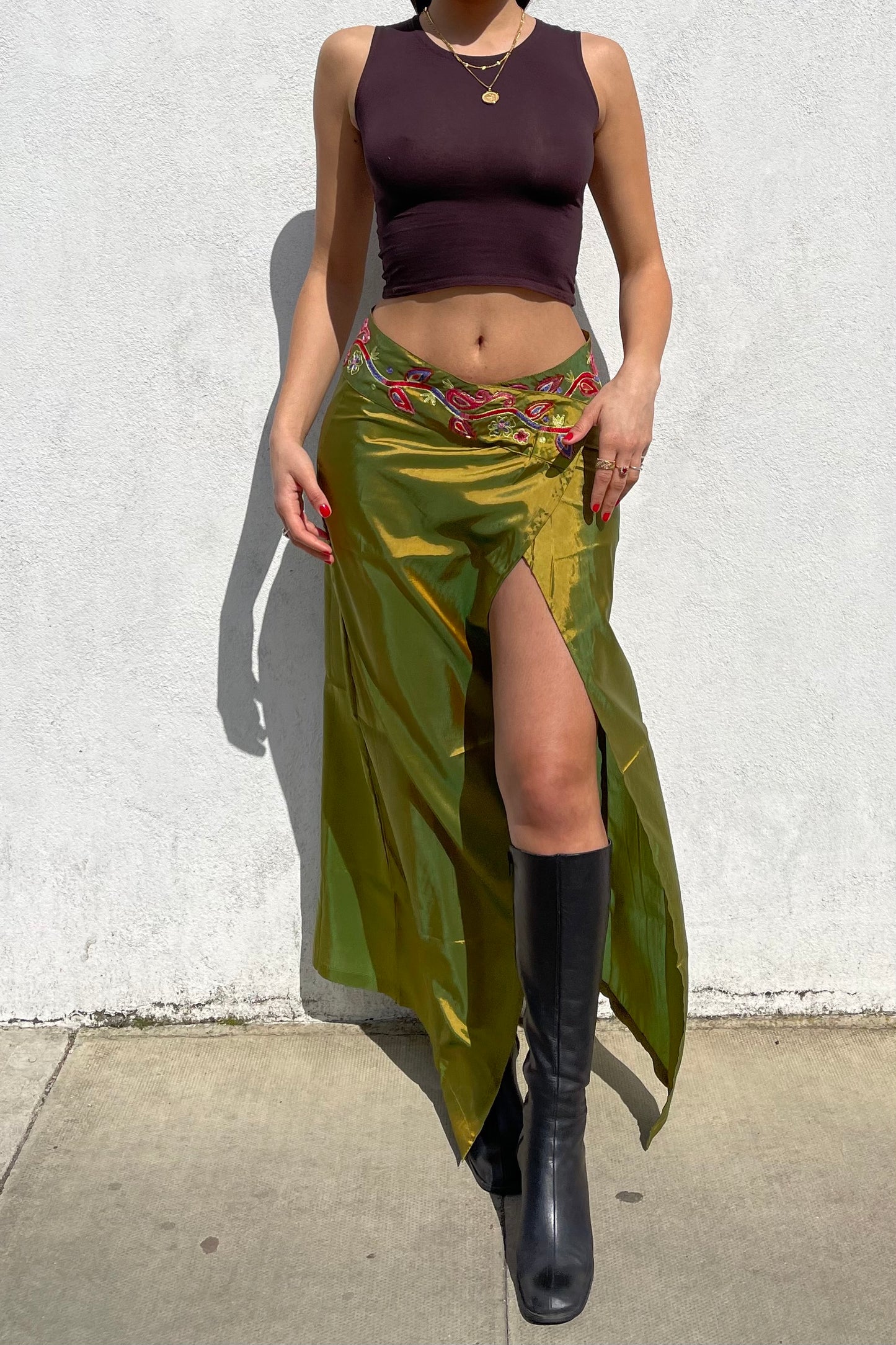 Iridescent Green Maxi